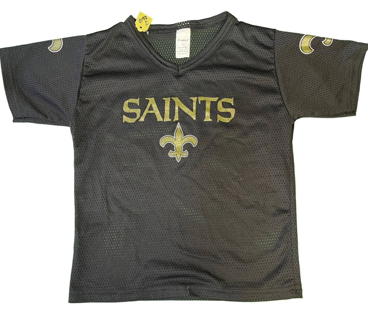 NFL New Orleans Saints Franklin Mesh Jersey Top Youth Small 6-8