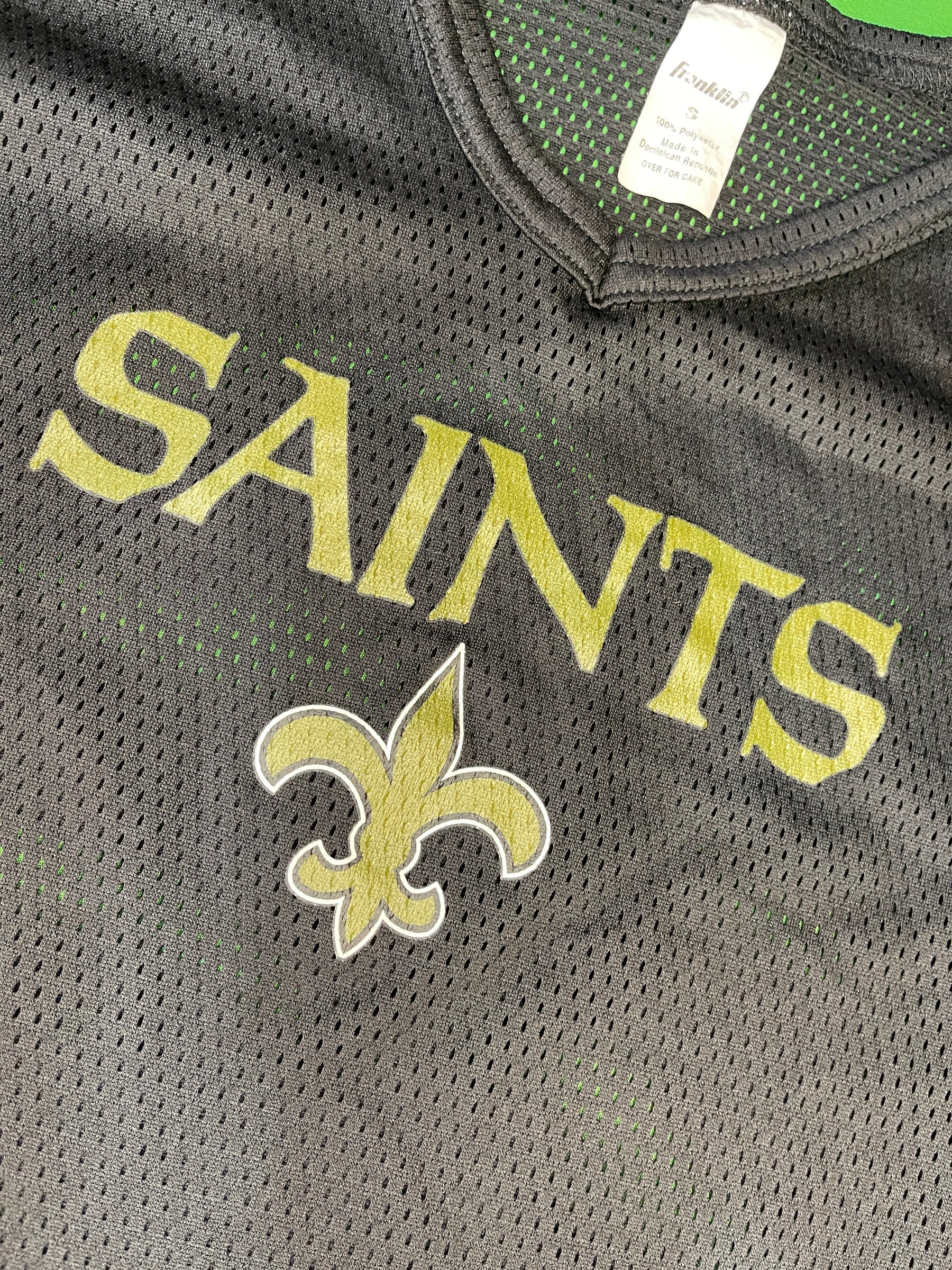 NFL New Orleans Saints Franklin Mesh Jersey Top Youth Small 6-8