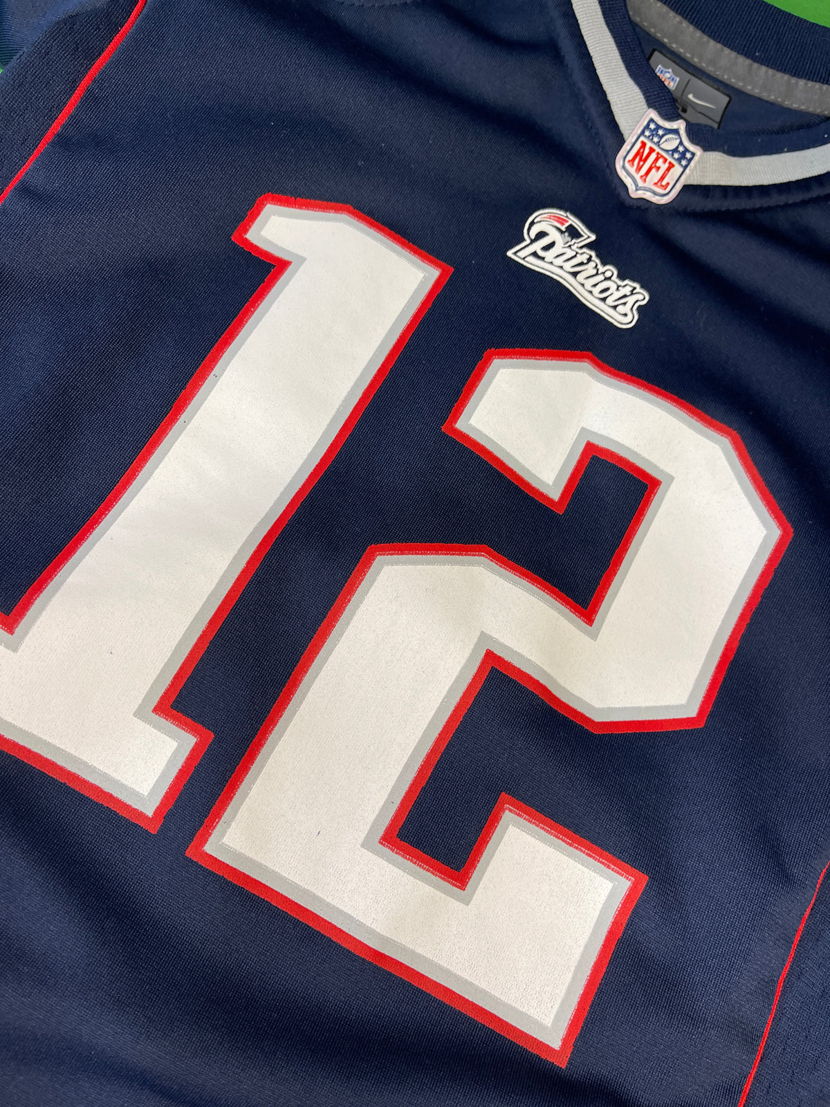 NFL New England Patriots Tom Brady #12 Game Jersey Youth X-Small 4
