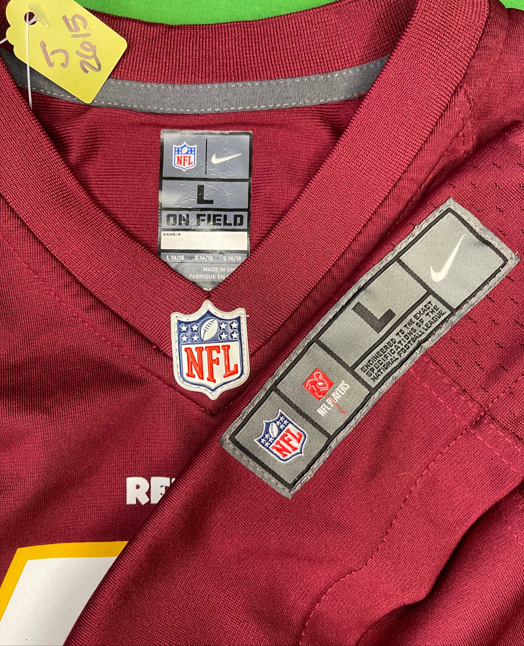 NFL Washington Commanders (Redskins) Morris #46 Game Jersey Youth Large 14-16