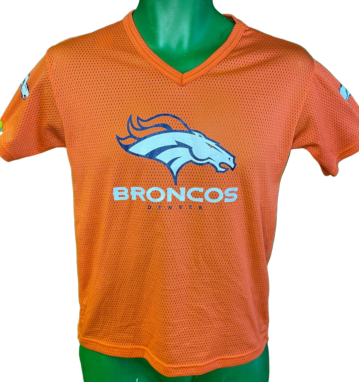 NFL Denver Broncos Franklin Mesh Jersey Top Youth Medium 10-12