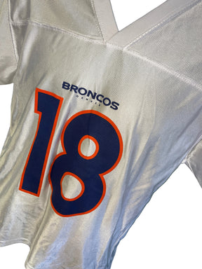 NFL Denver Broncos Peyton Manning #18 White Jersey Adult Medium