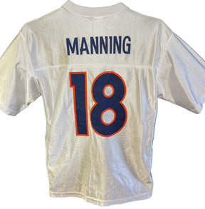 NFL Denver Broncos Peyton Manning #18 White Jersey Adult Medium