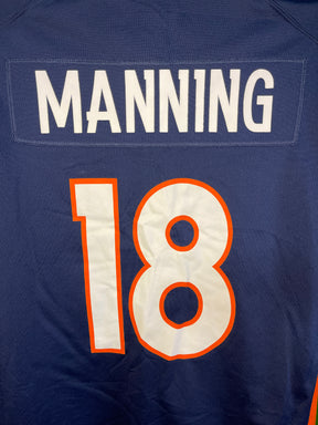 NFL Denver Broncos Peyton Manning #18 On Field Jersey Adult Medium