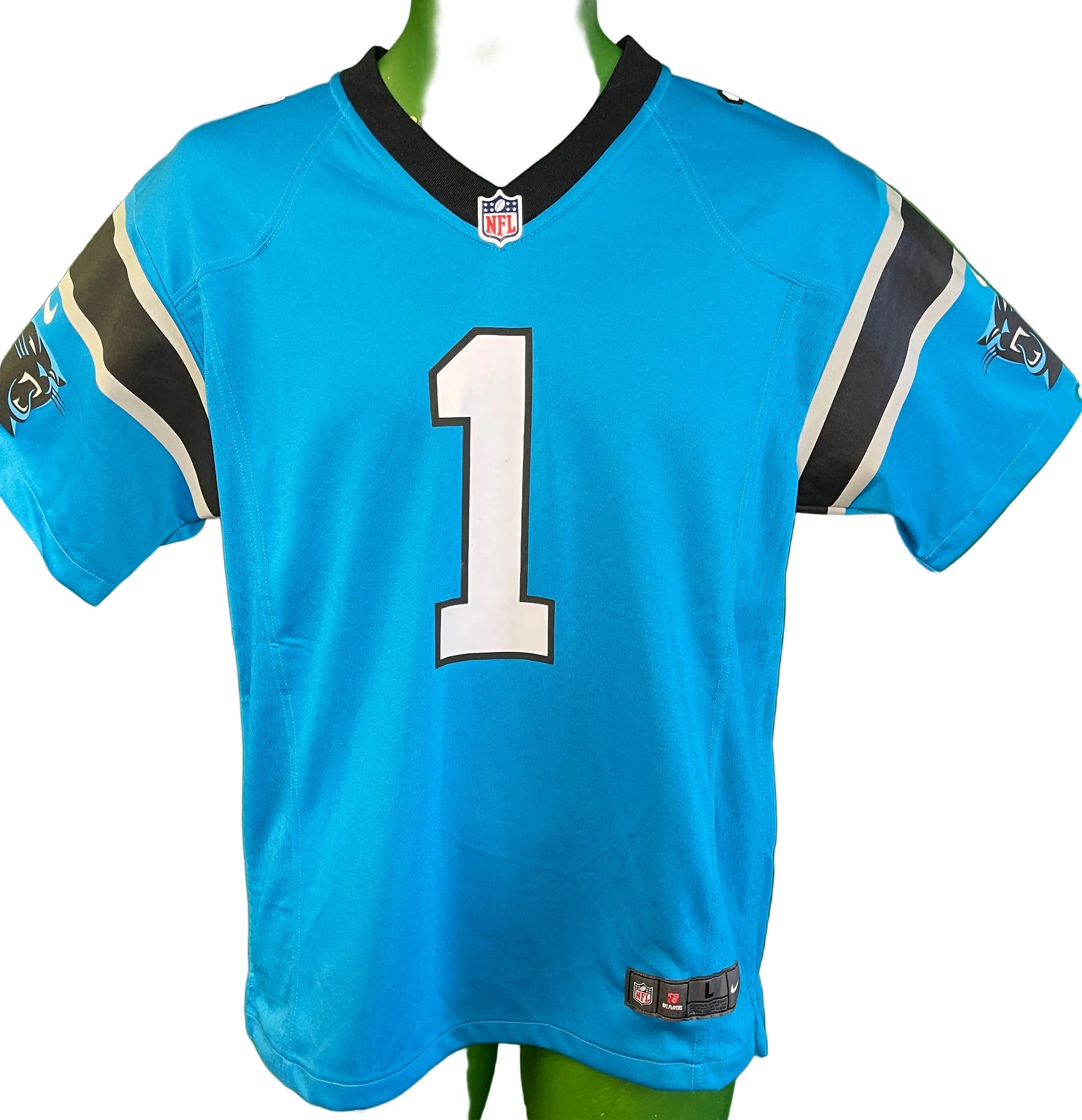 NFL Carolina Panthers Cam Newton #1 Game Jersey Youth Large 14-16