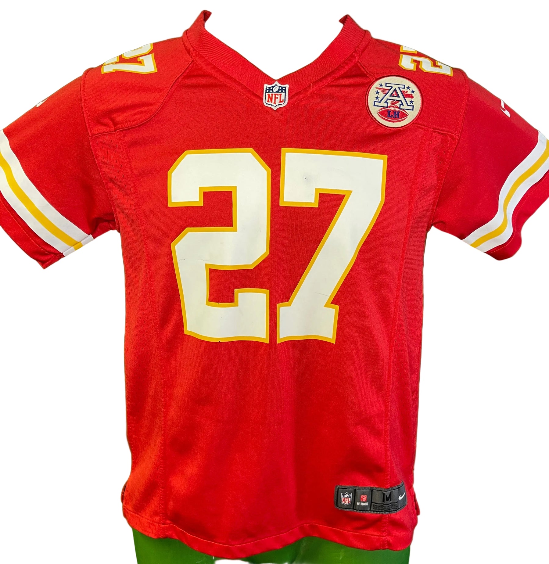 NFL Kansas City Chiefs Kareem Hunt #27 Game Jersey Youth Medium 10-12
