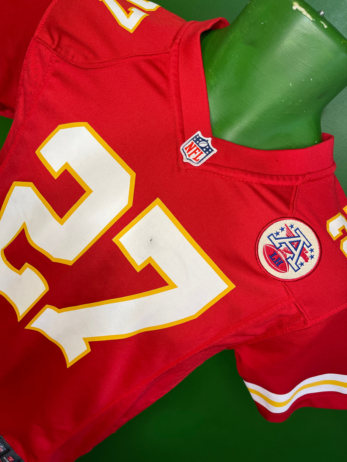 NFL Kansas City Chiefs Kareem Hunt #27 Game Jersey Youth Medium 10-12