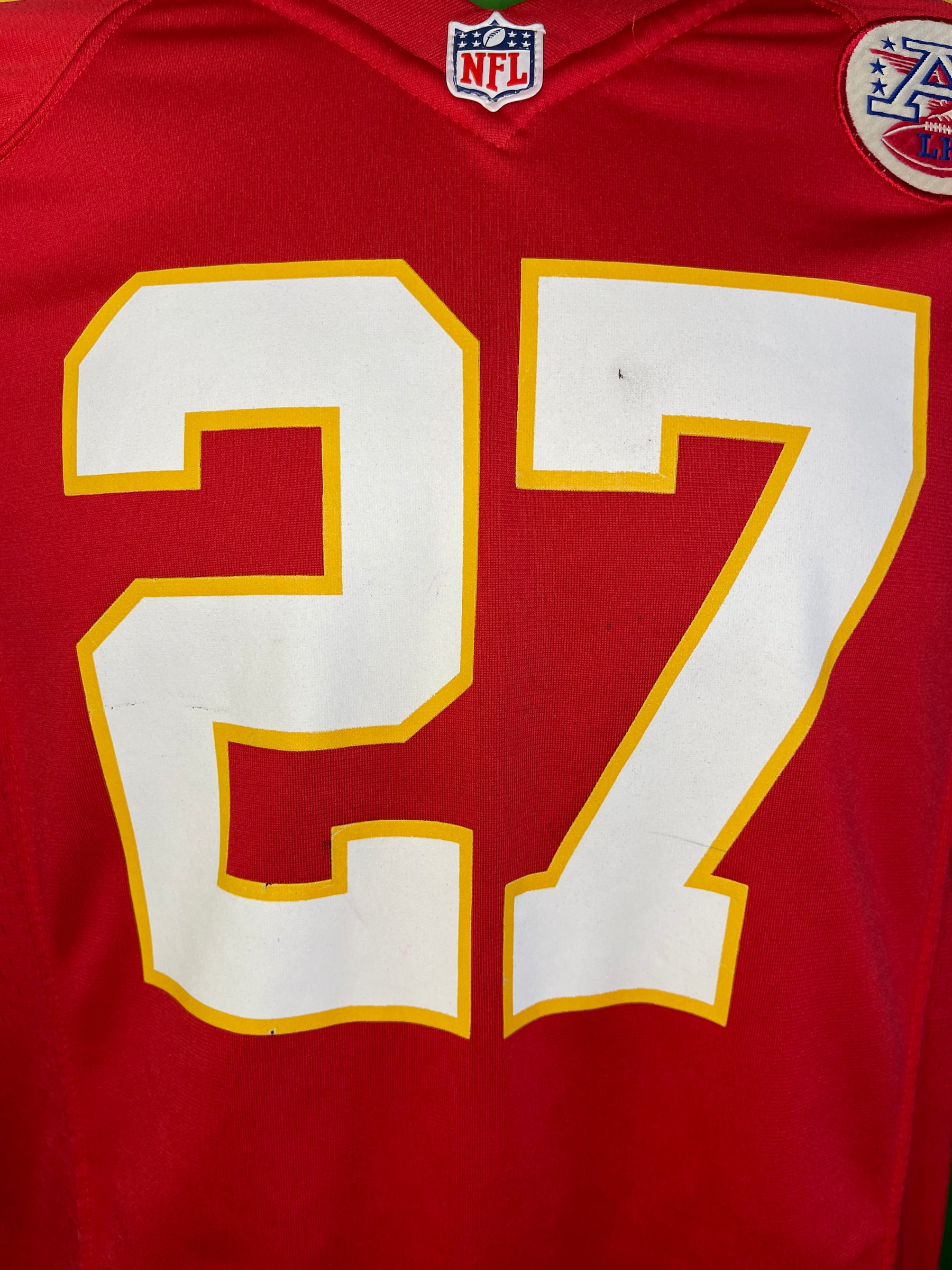 NFL Kansas City Chiefs Kareem Hunt #27 Game Jersey Youth Medium 10-12