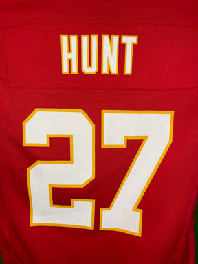 NFL Kansas City Chiefs Kareem Hunt #27 Game Jersey Youth Medium 10-12