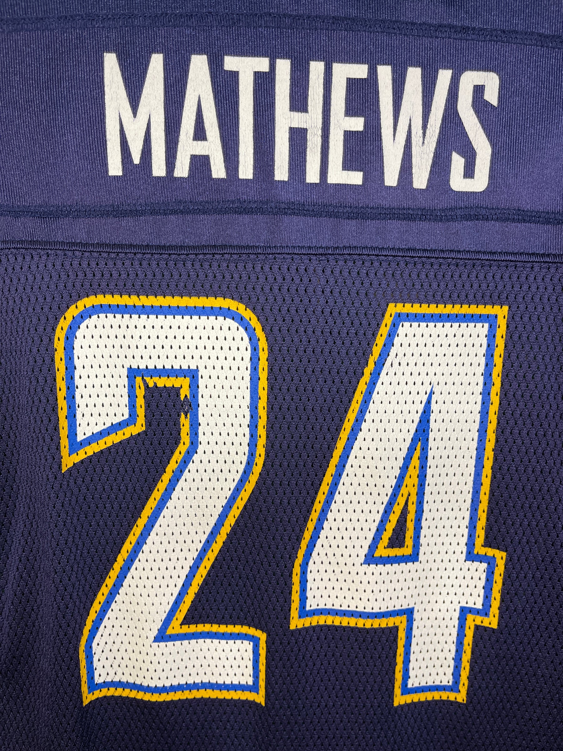 NFL Los Angeles Chargers Ryan Mathews #24 Reebok Jersey Youth Large 14-16