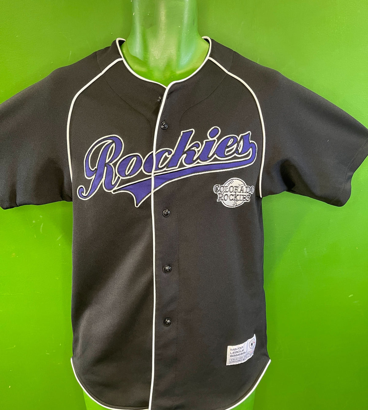 MLB Colorado Rockies True Fan Stitched Jersey Youth Medium/Large 12-14