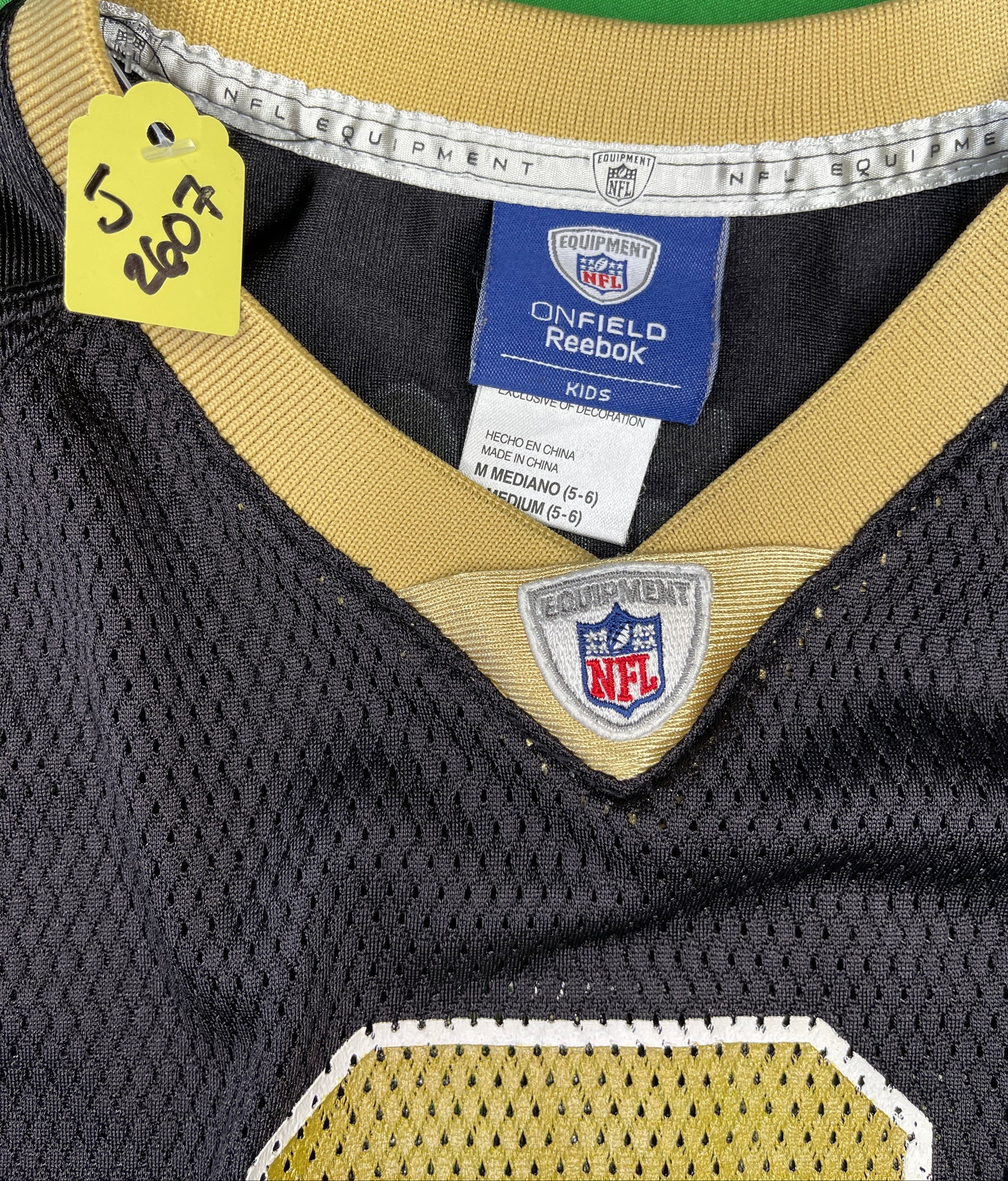 NFL New Orleans Saints Drew Brees #9 Reebok Jersey Youth X-Small/Small 5-6