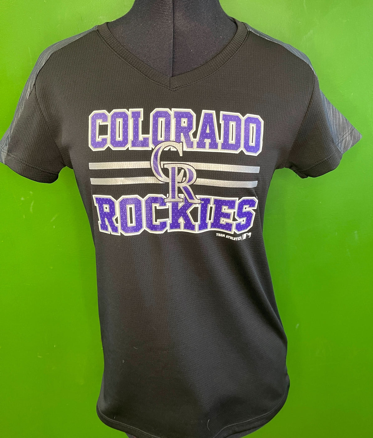 MLB Colorado Rockies Team Athletics Girls' Wicking T-Shirt Youth X-Large 14-16