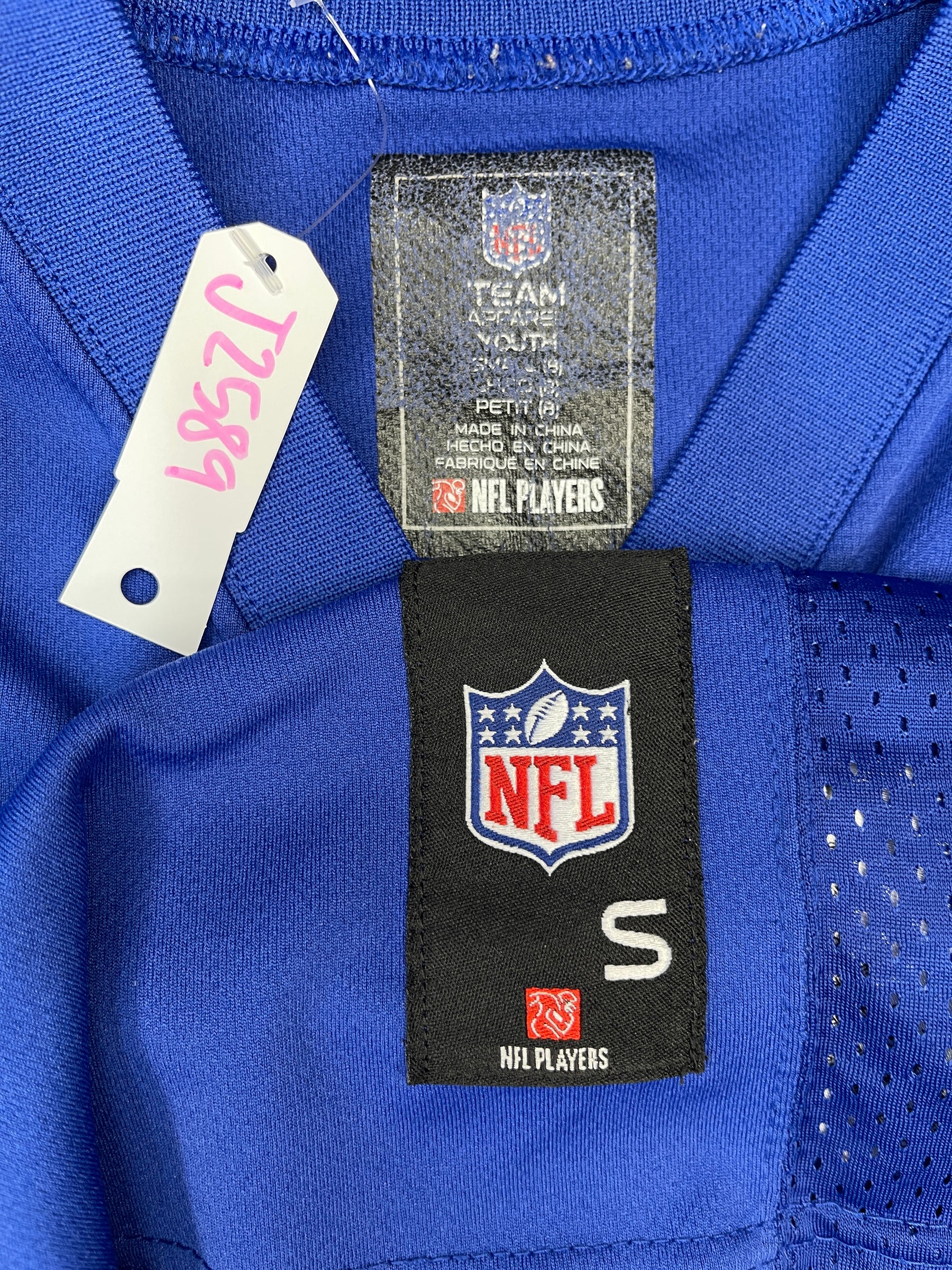 NFL New York Giants Daniel Jones #8 Blue Jersey Youth Small