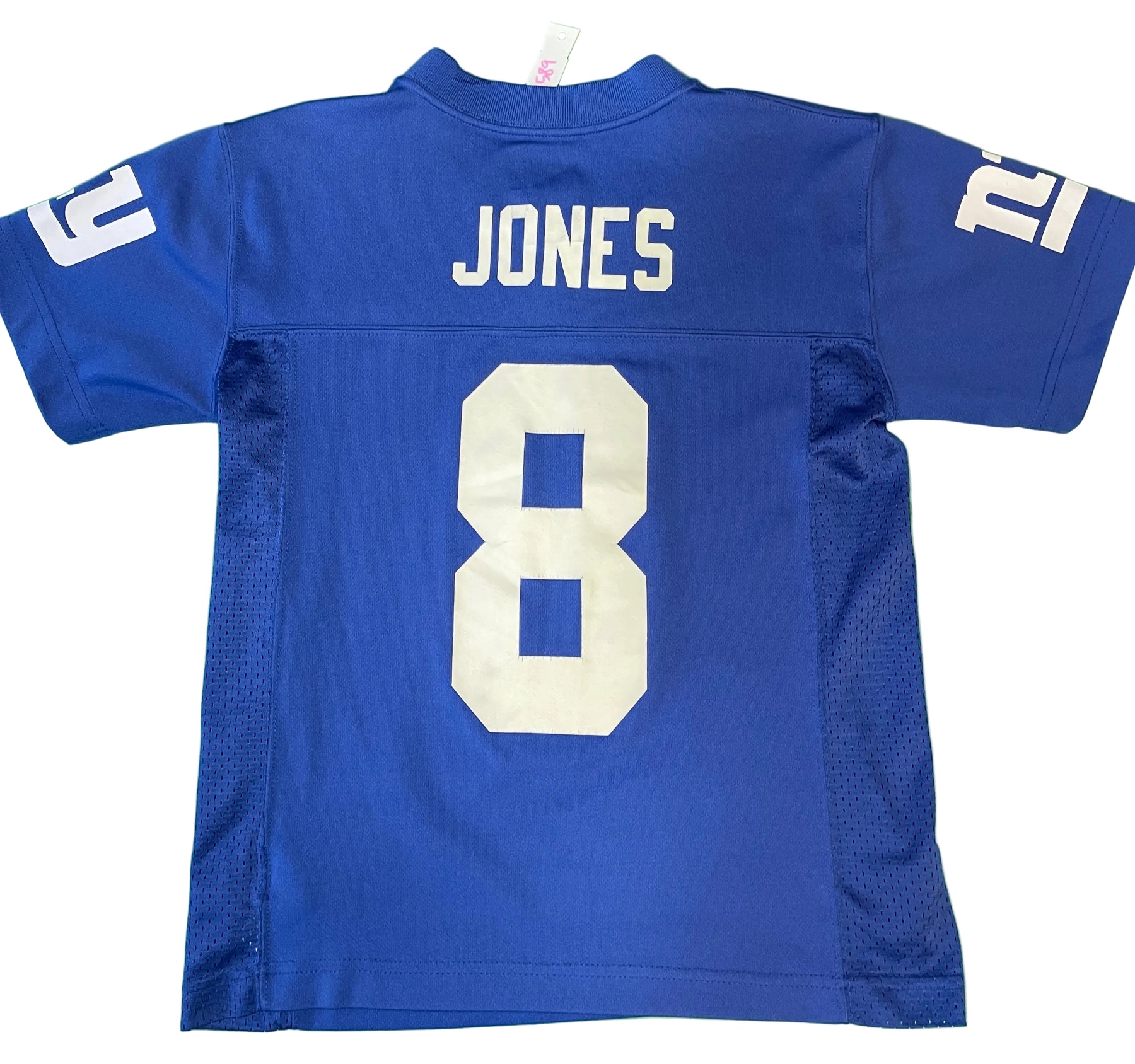 NFL New York Giants Daniel Jones #8 Blue Jersey Youth Small