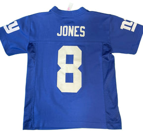 NFL New York Giants Daniel Jones #8 Blue Jersey Youth Small