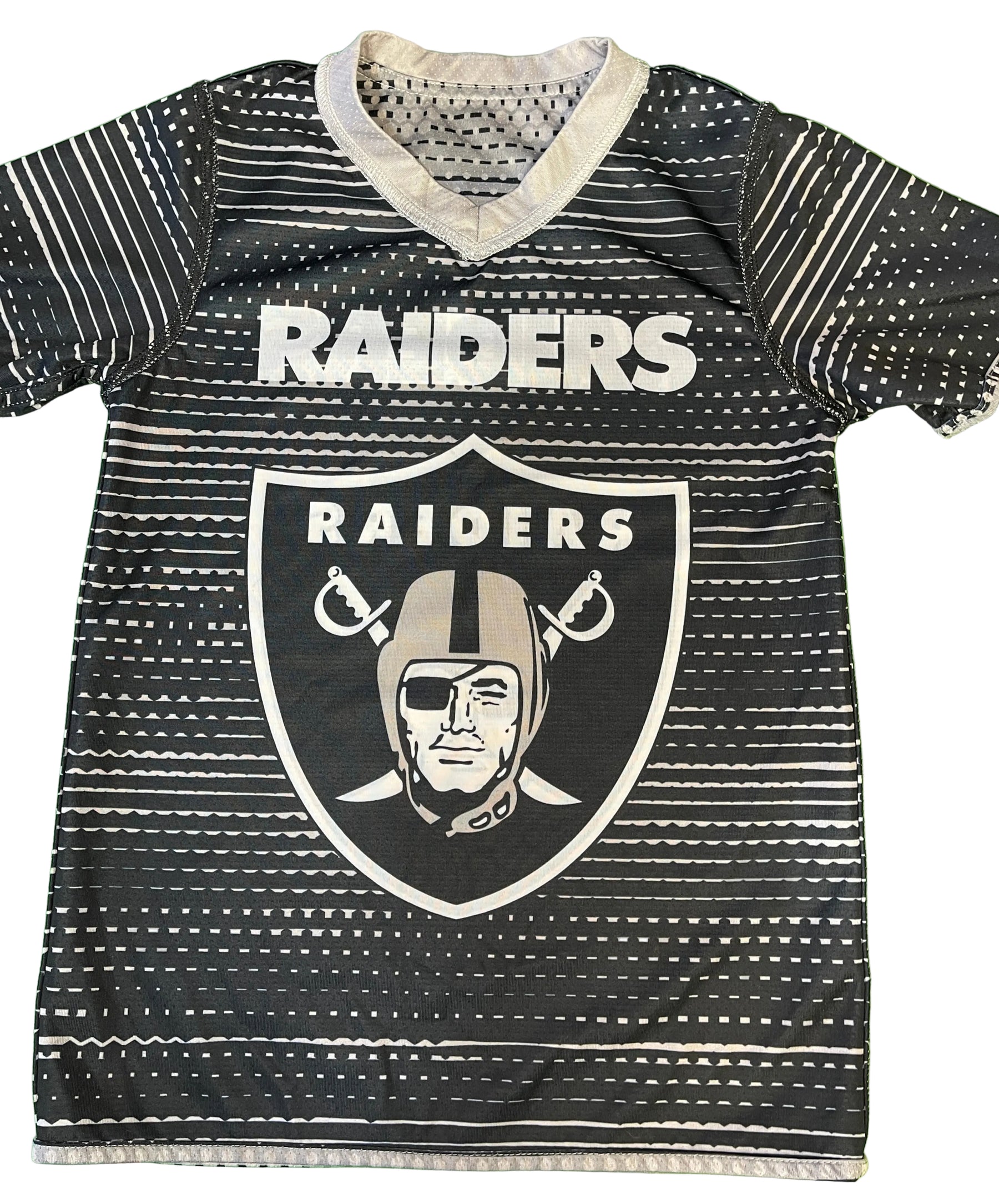 NFL Las Vegas Raiders Flag Football Jersey T-Shirt Youth Medium