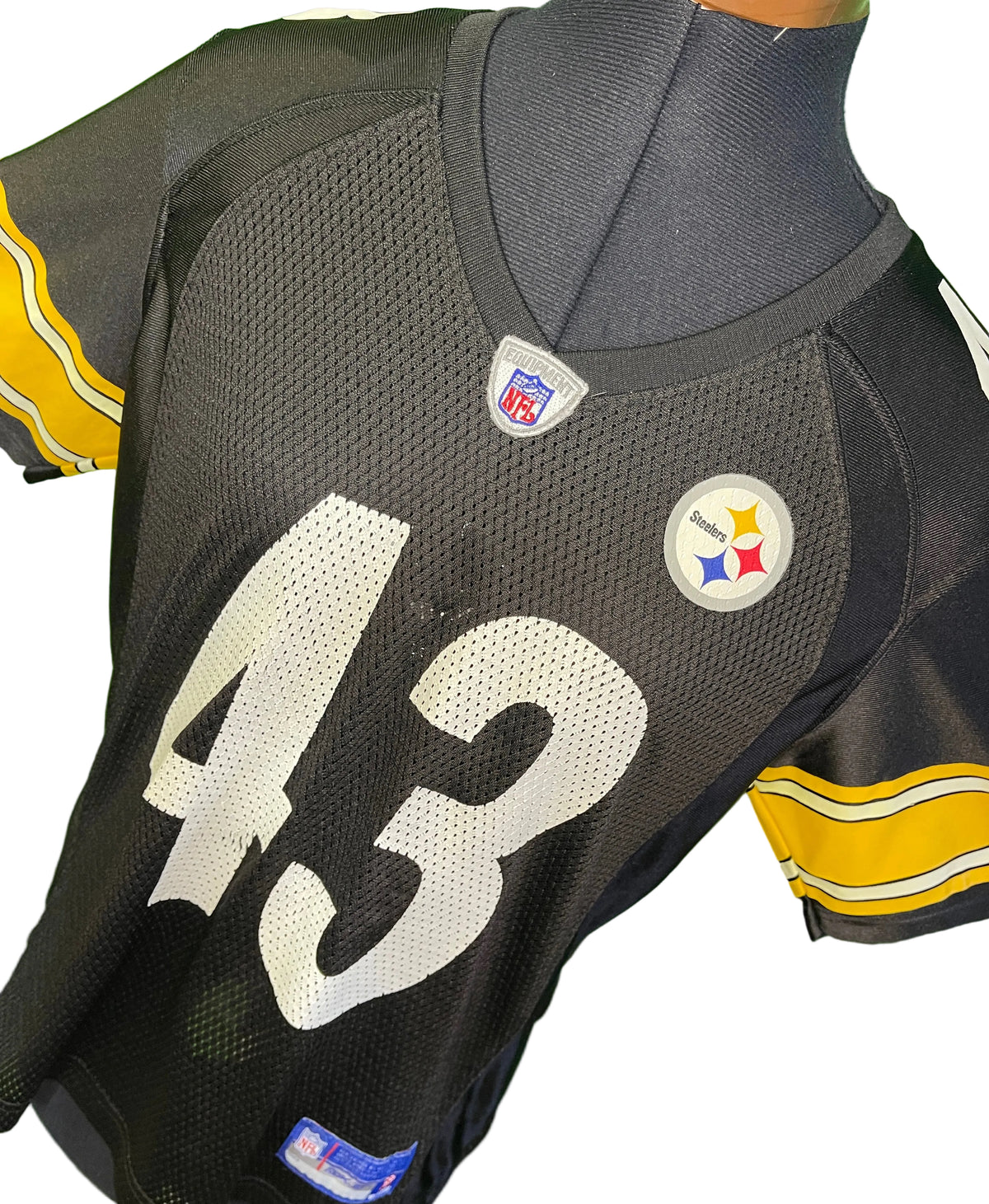 NFL Pittsburgh Steelers Troy Polamalu #43 Reebok Jersey Youth Medium 10-12