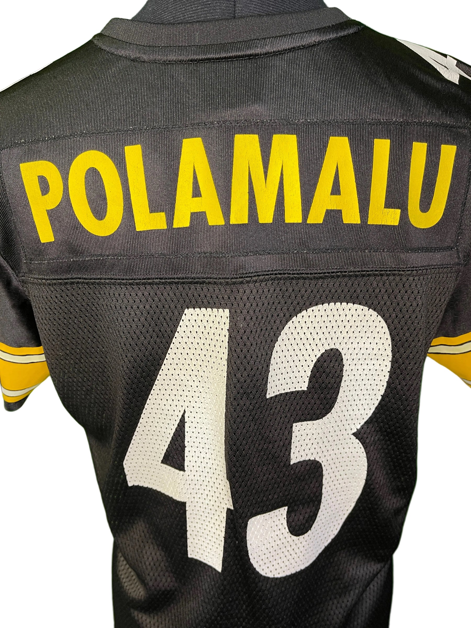 NFL Pittsburgh Steelers Troy Polamalu #43 Reebok Jersey Youth Medium 10-12
