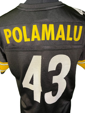 NFL Pittsburgh Steelers Troy Polamalu #43 Reebok Jersey Youth Medium 10-12
