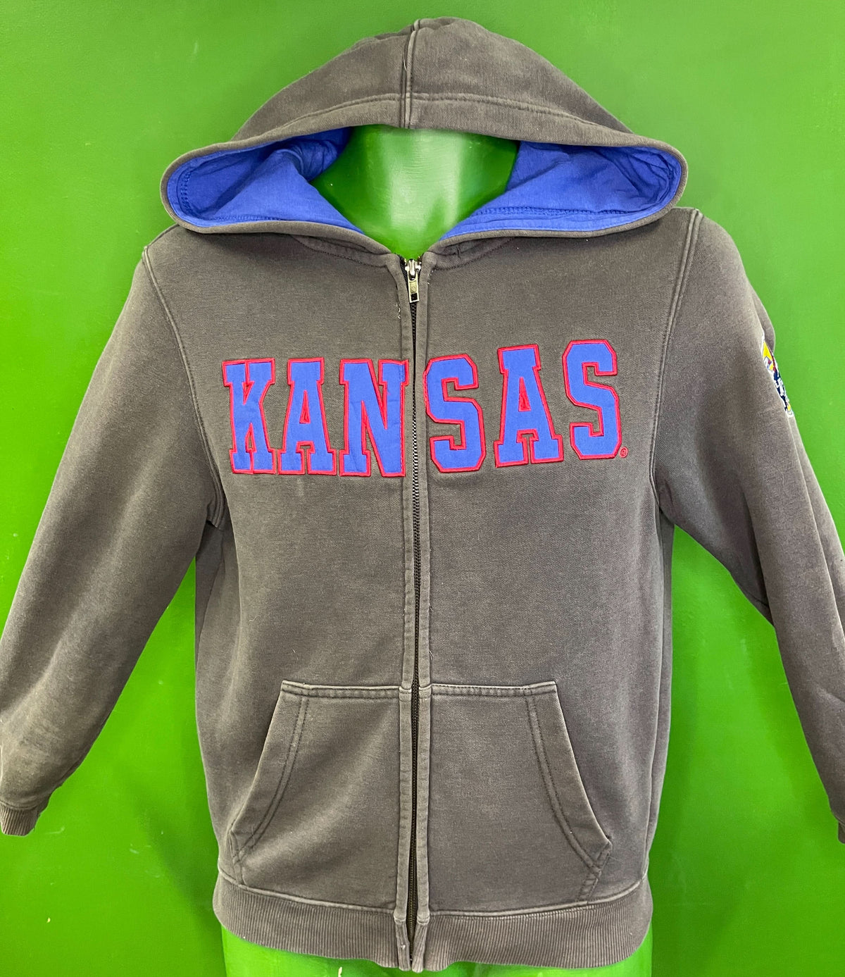 NCAA Kansas Jayhawks Colosseum Full-Zip Hoodie Youth Small/Medium 8-10