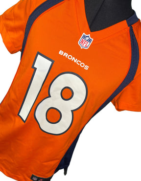 NFL Denver Broncos Peyton Manning #18 On Field Jersey Women's Medium