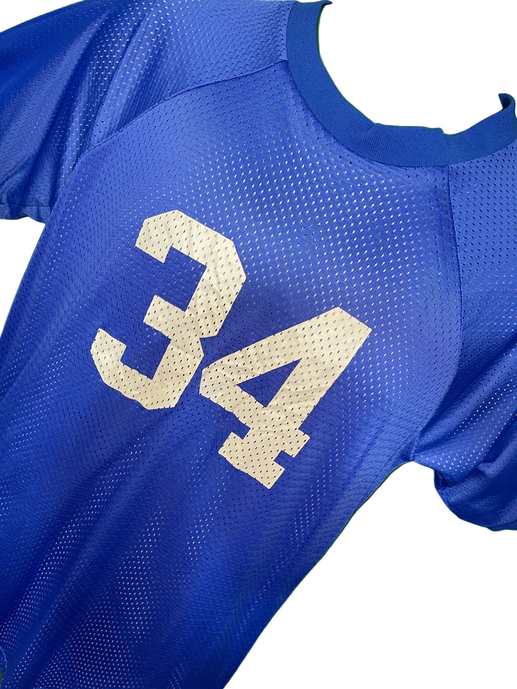 American Football Blue Flag Football Jersey Generic #34 Youth Large