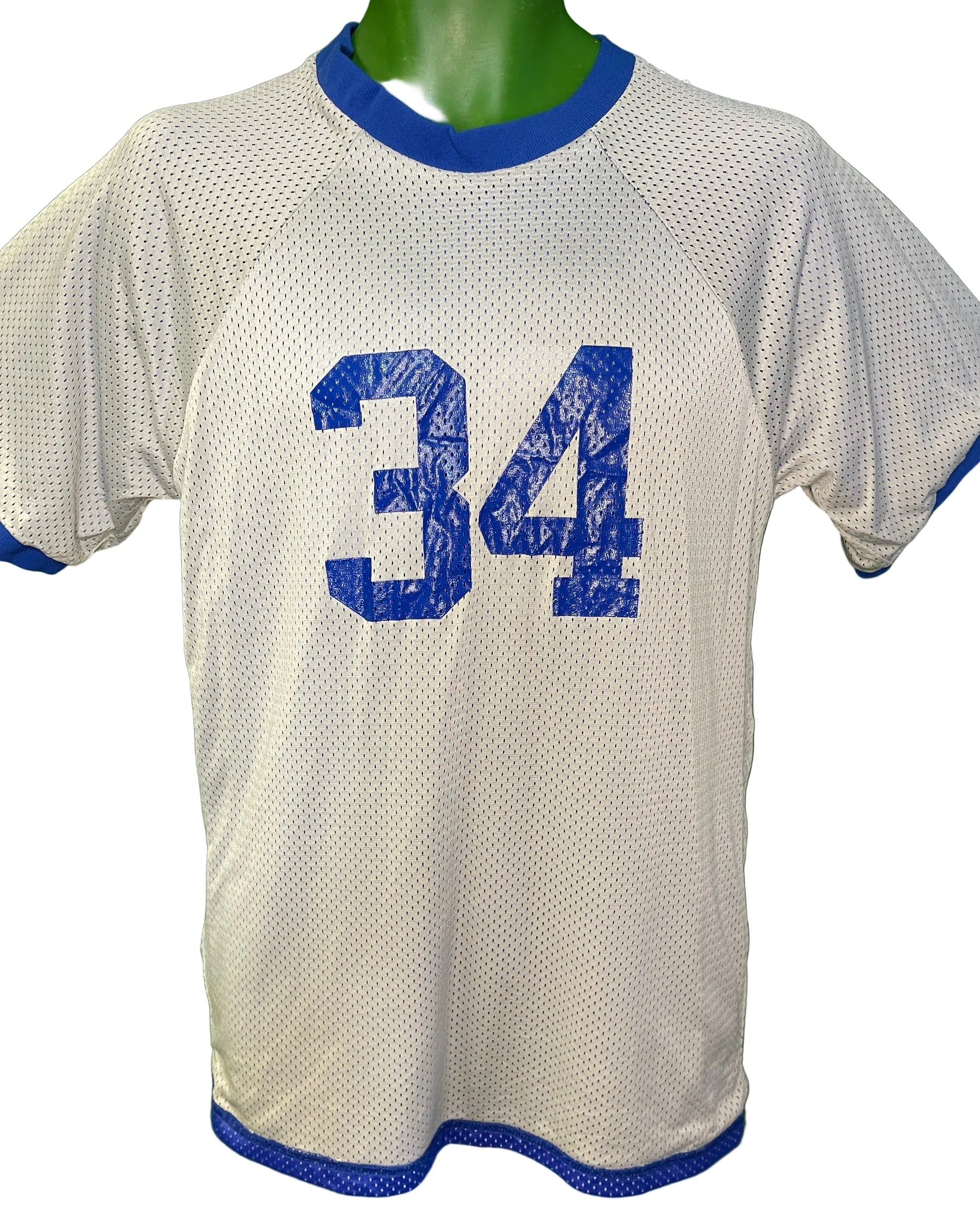 American Football Blue Flag Football Jersey Generic #34 Youth Large