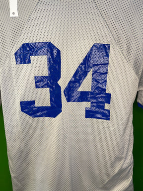 American Football Blue Flag Football Jersey Generic #34 Youth Large