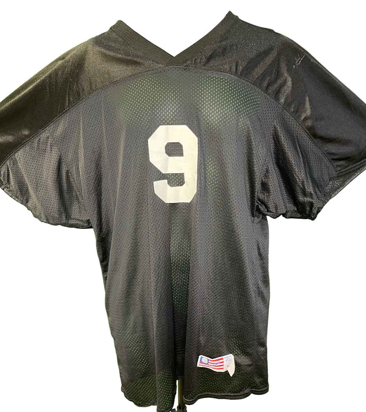 Football Cobblestones Black #9 Generic Jersey X-Large