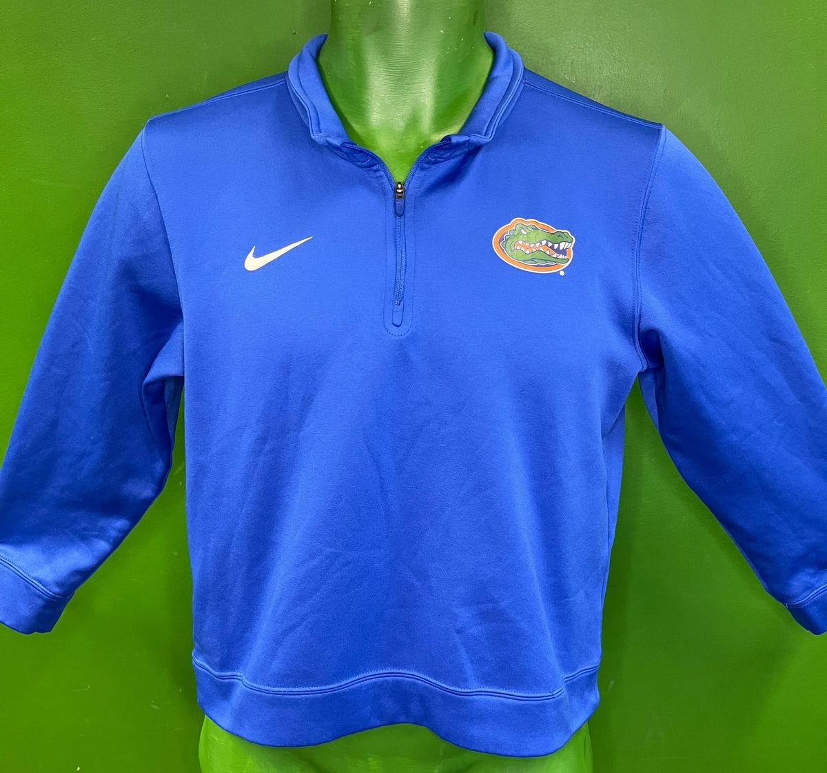 NCAA Florida Gators Dri-Fit Blue 1/4-Zip Pullover Youth Medium