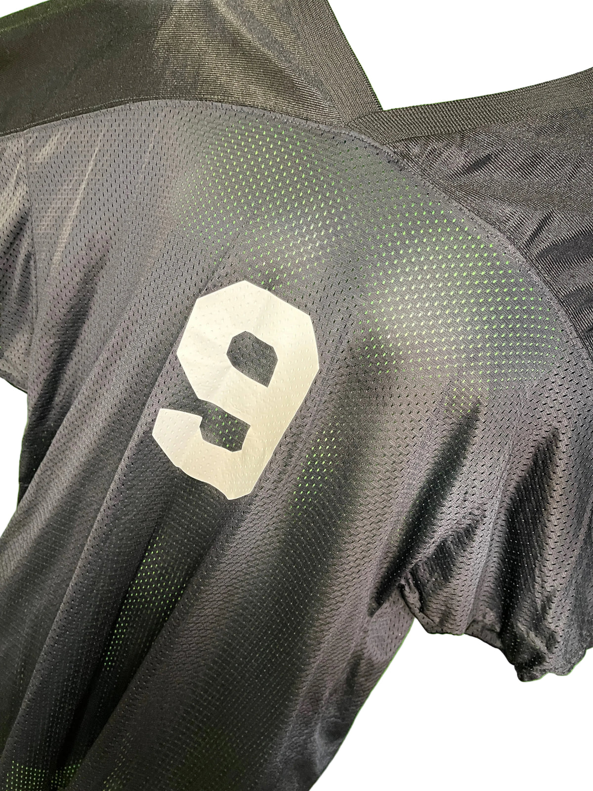 Football Cobblestones Black #9 Generic Jersey X-Large