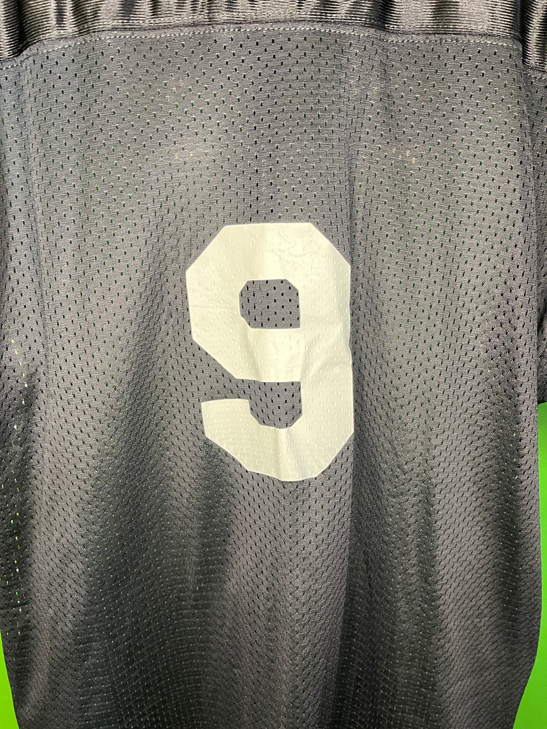 Football Cobblestones Black #9 Generic Jersey X-Large
