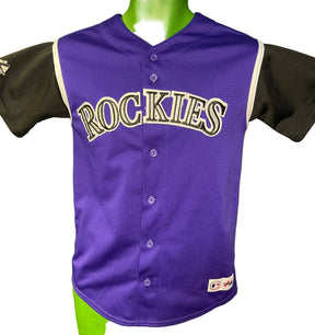 MLB Colorado Rockies Majestic Jersey Youth Large