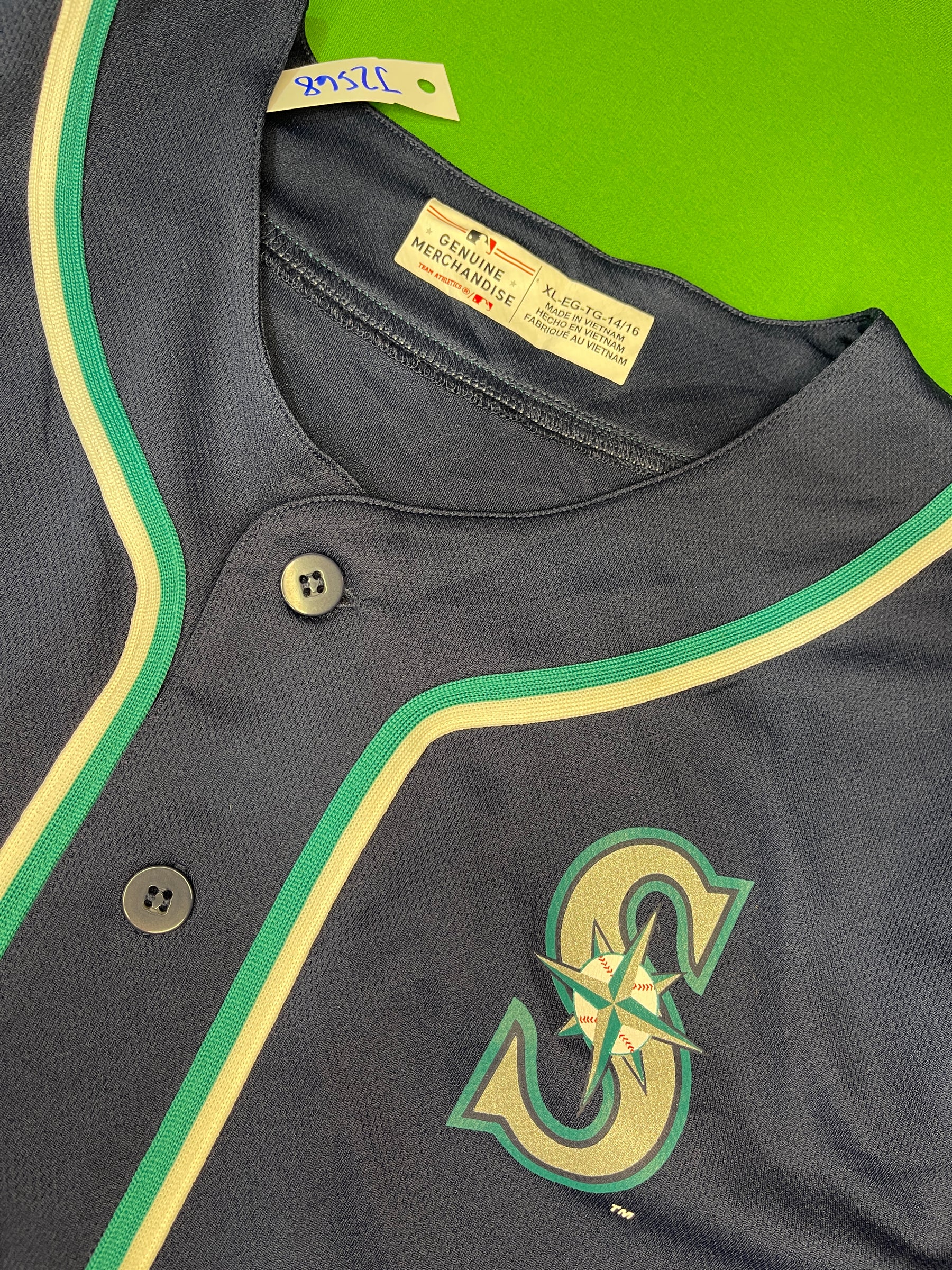 MLB Seattle Mariners Baseball Jersey Youth X-Large