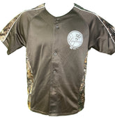 MLB New York Yankees Brown and Camoflage Baseball Jersey Youth Medium