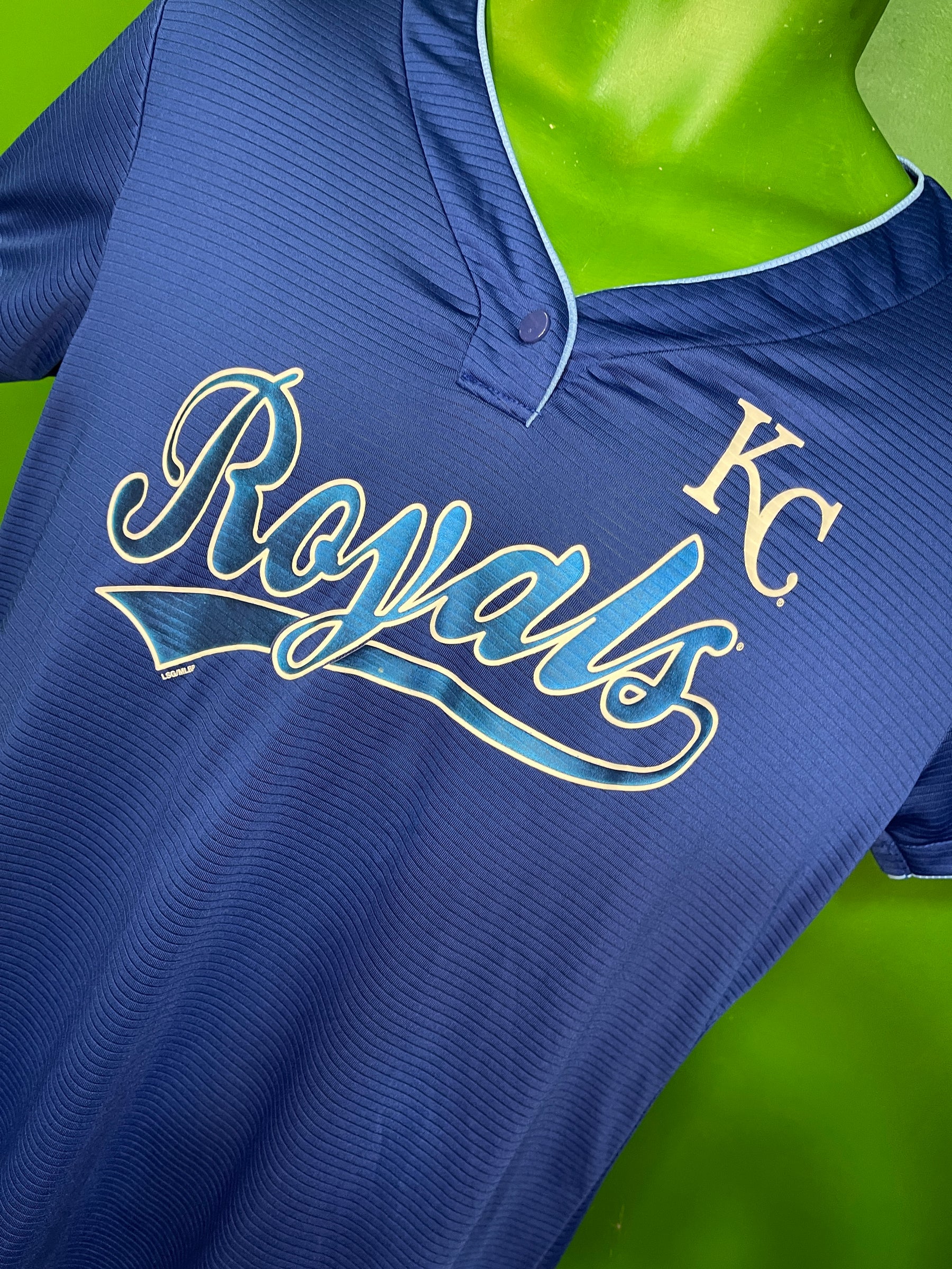 MLB Kansas City Royals TX3 Cool Pullover Baseball Jersey Women's Large
