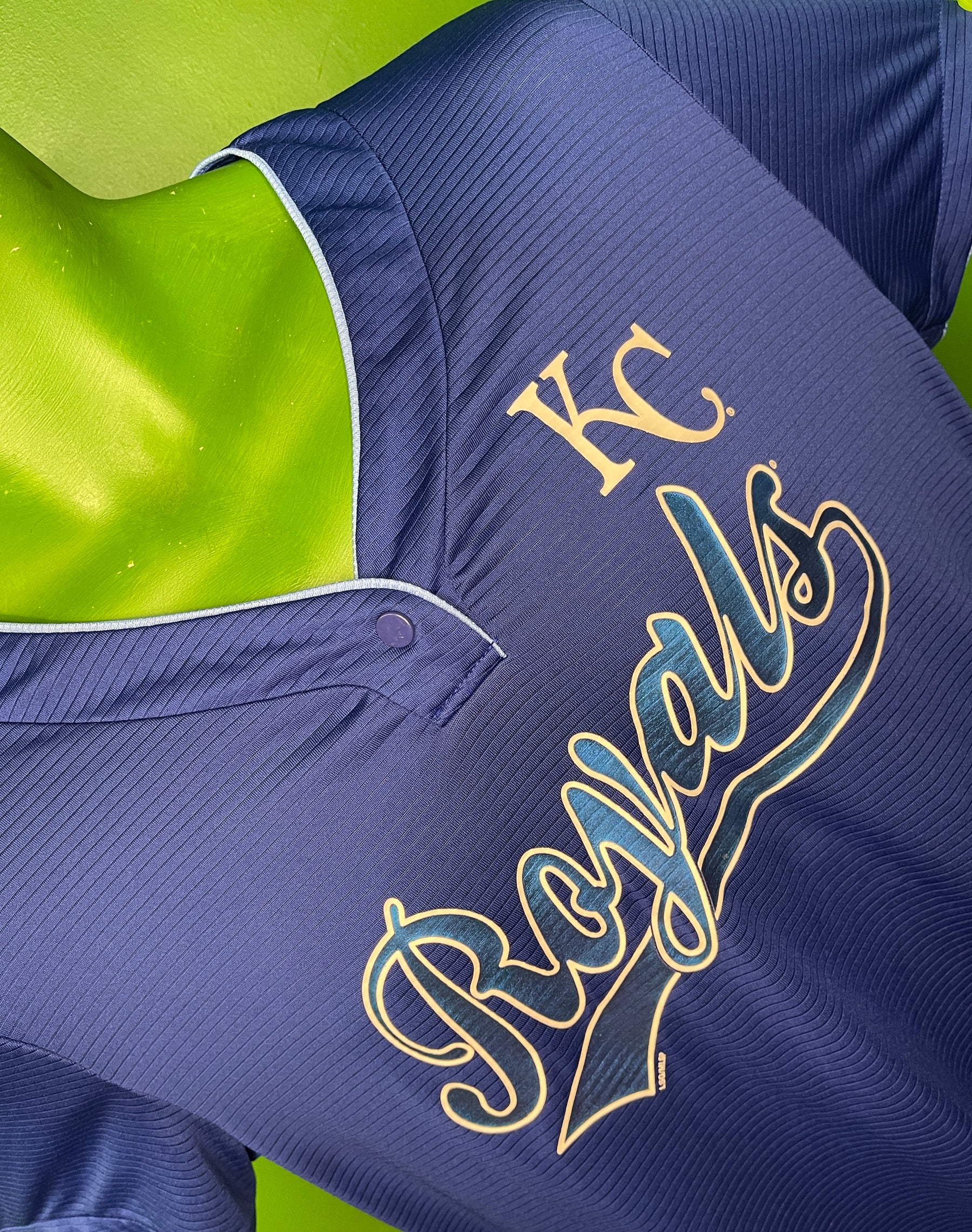 MLB Kansas City Royals TX3 Cool Pullover Baseball Jersey Women's Large