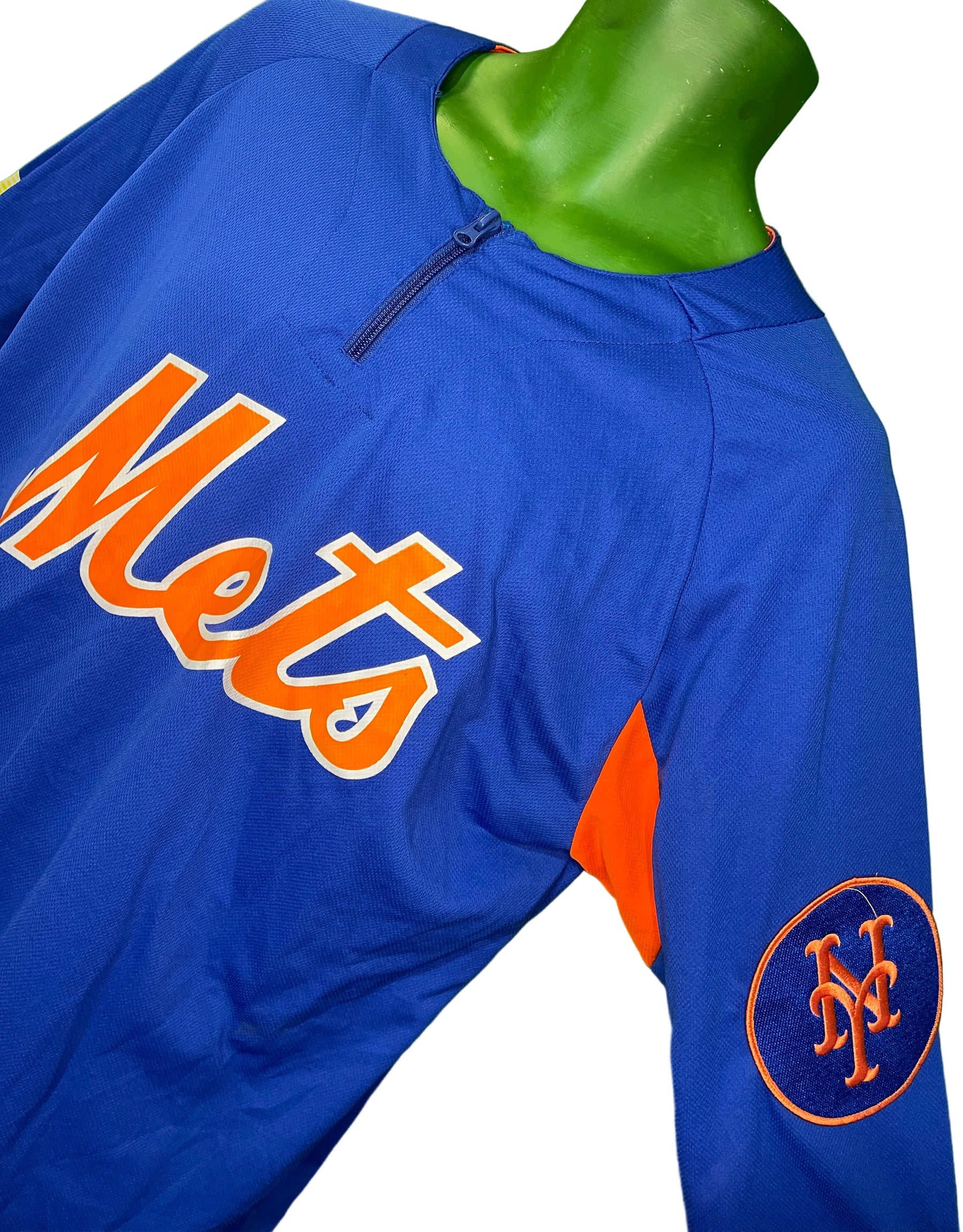 MLB New York Mets Pullover Zip Jersey Nikon CoBrand Men's Large/X-Large