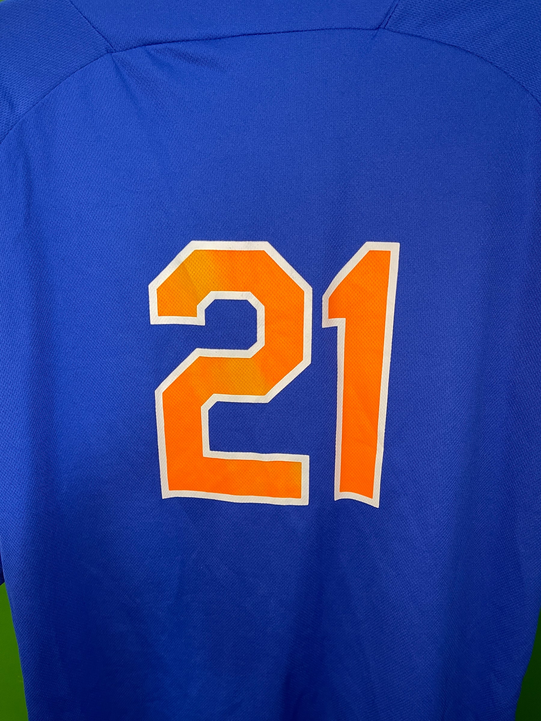 MLB New York Mets Pullover Zip Jersey Nikon CoBrand Men's Large/X-Large