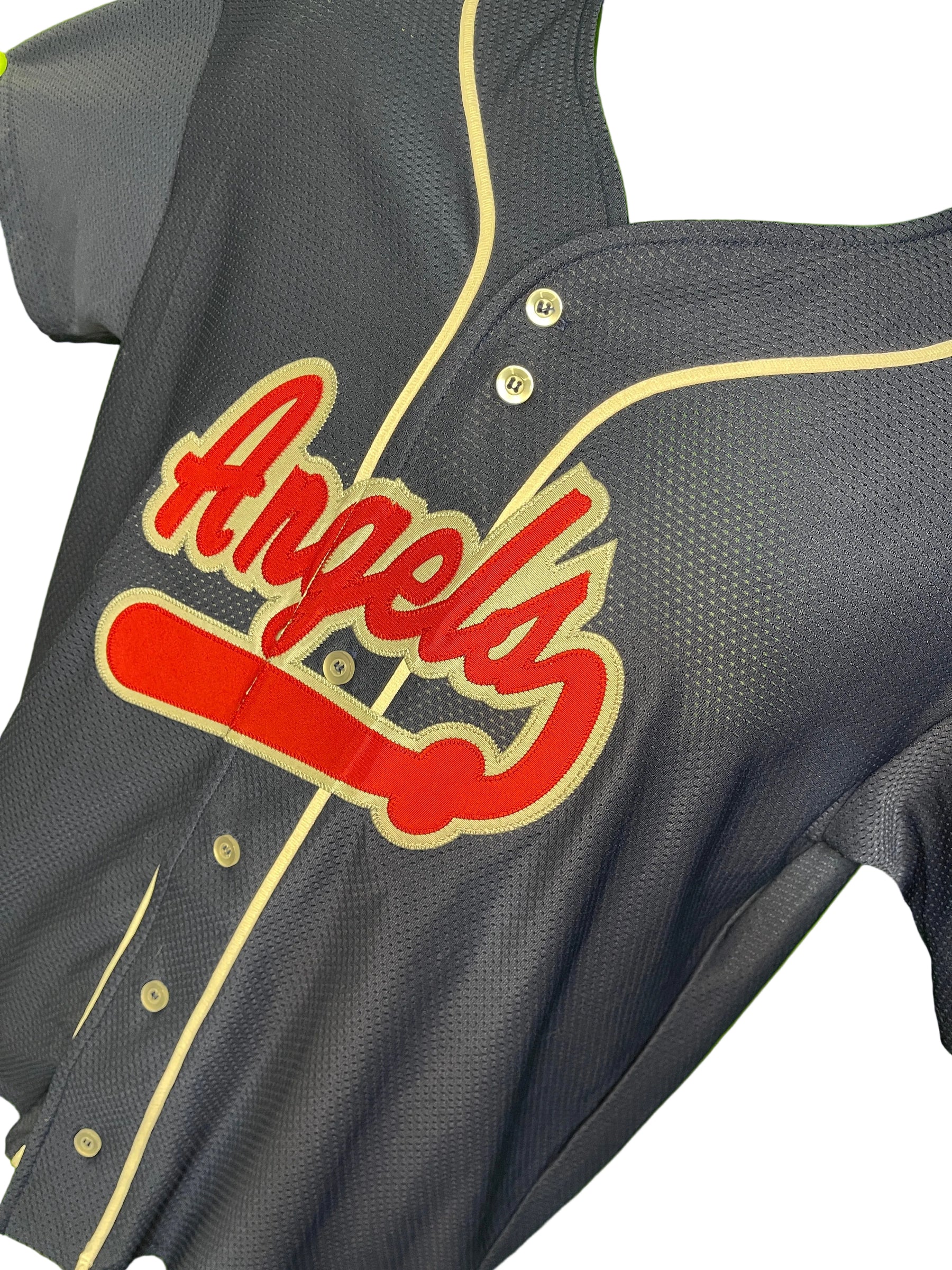 MLB Los Angeles Angels Kealey #8 Blue Jersey Stitched Baseball Youth Large