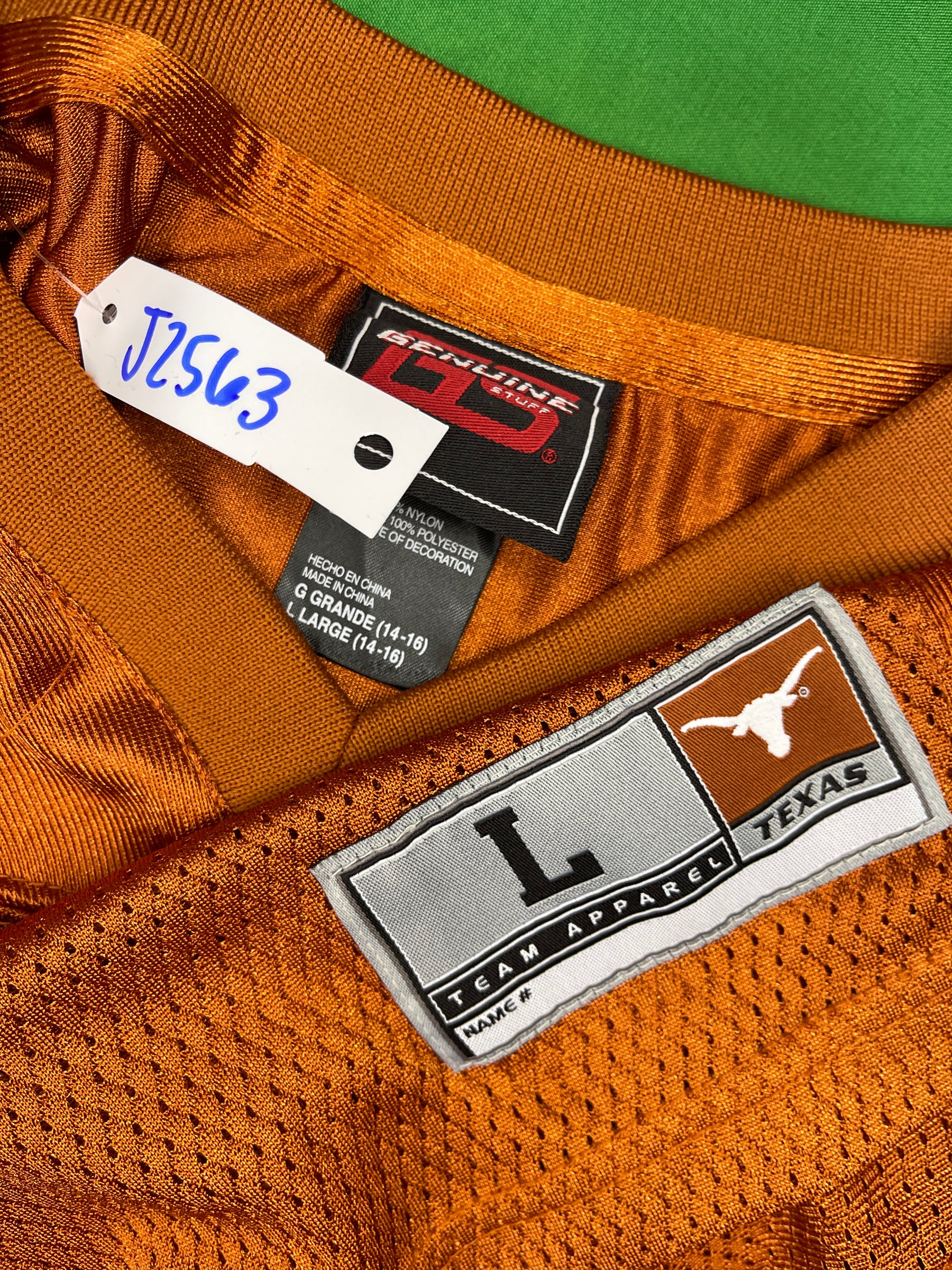 NCAA University of Texas Longhorns #7 Jersey Youth Large