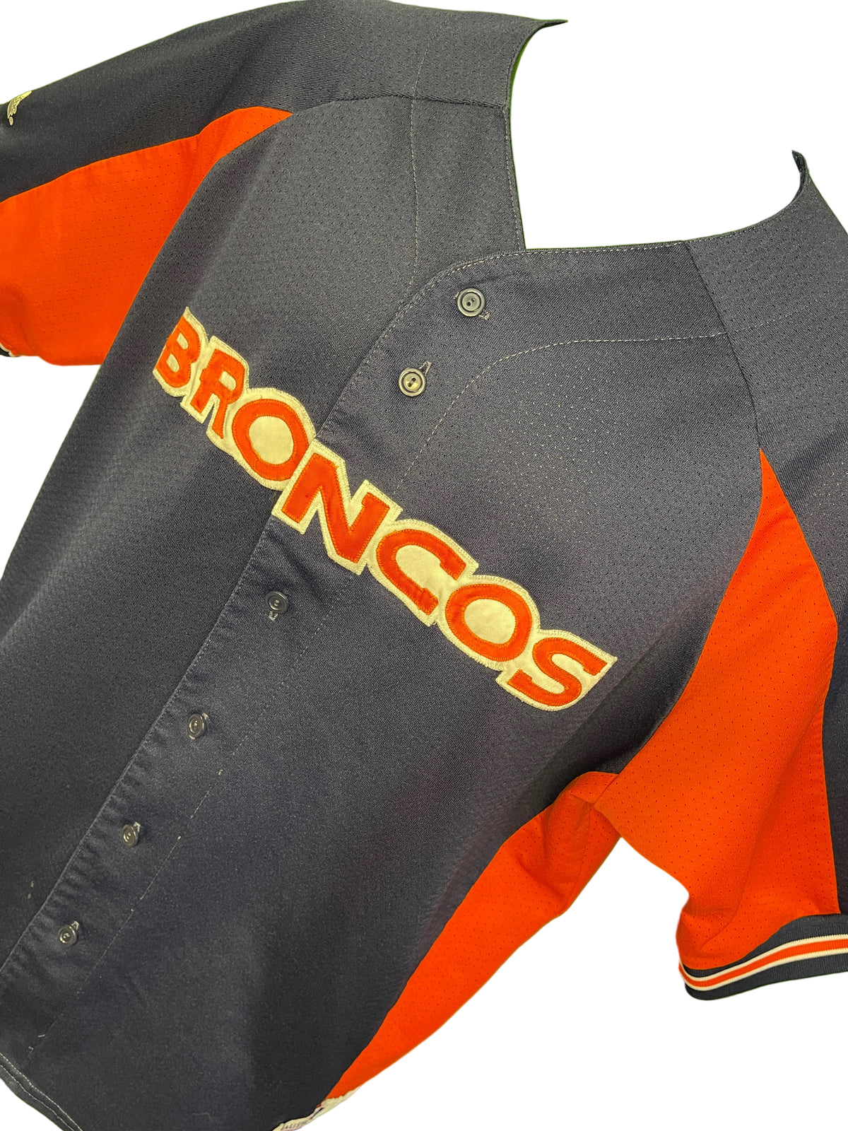 NFL Denver Broncos Baseball Style Jersey Men's 2X-Large