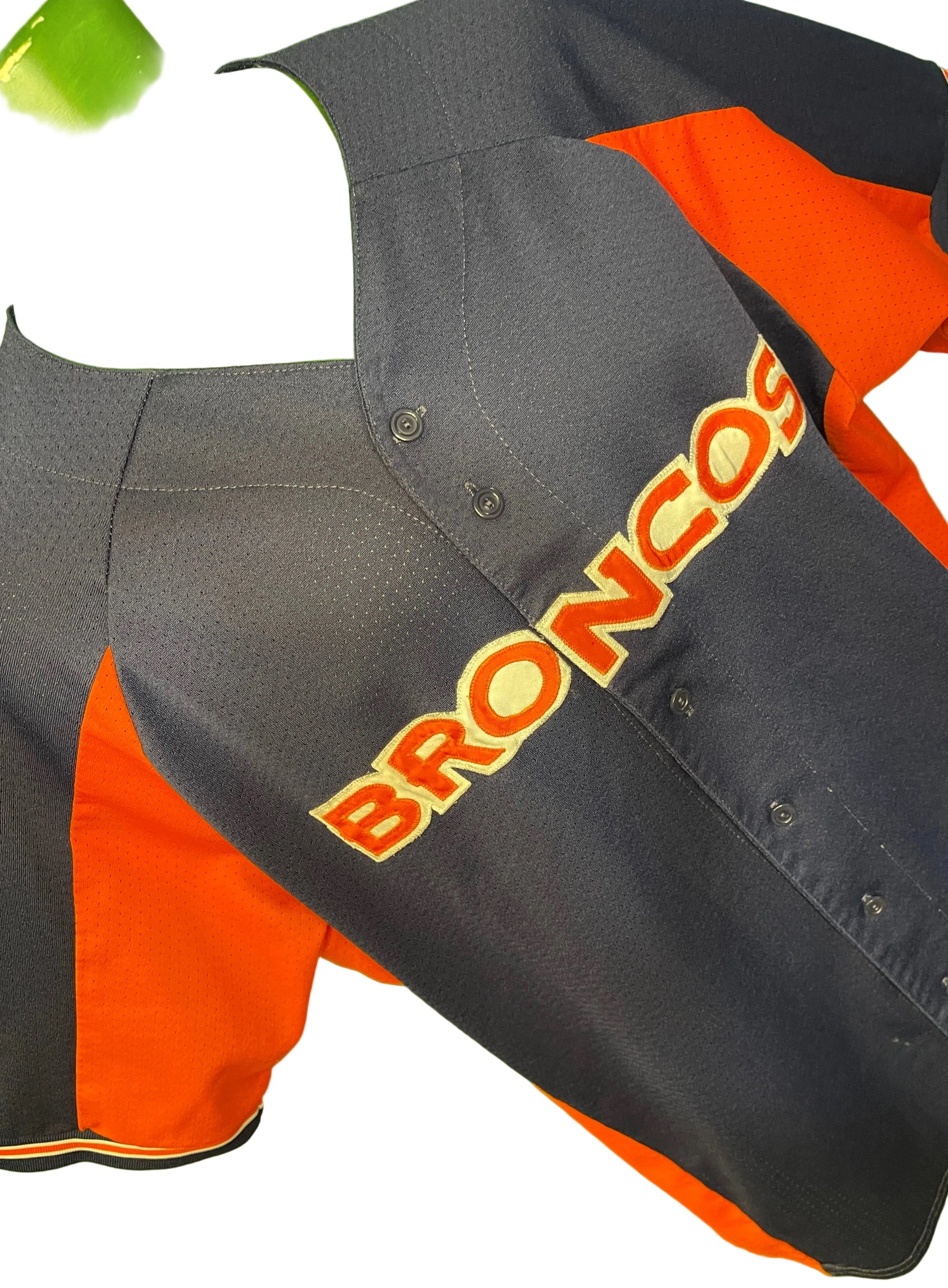 NFL Denver Broncos Baseball Style Jersey Men's 2X-Large