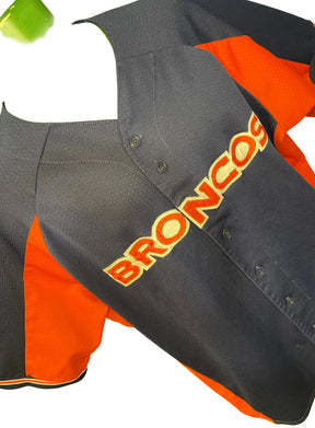 NFL Denver Broncos Baseball Style Jersey Men's 2X-Large