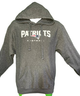 NFL New England Patriots Heathered Grey Sweatshirt Hoodie Men's Medium