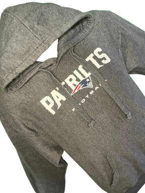 NFL New England Patriots Heathered Grey Sweatshirt Hoodie Men's Medium