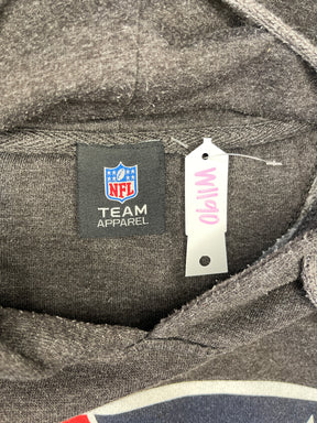 NFL New England Patriots Heathered Grey Sweatshirt Hoodie Men's Large