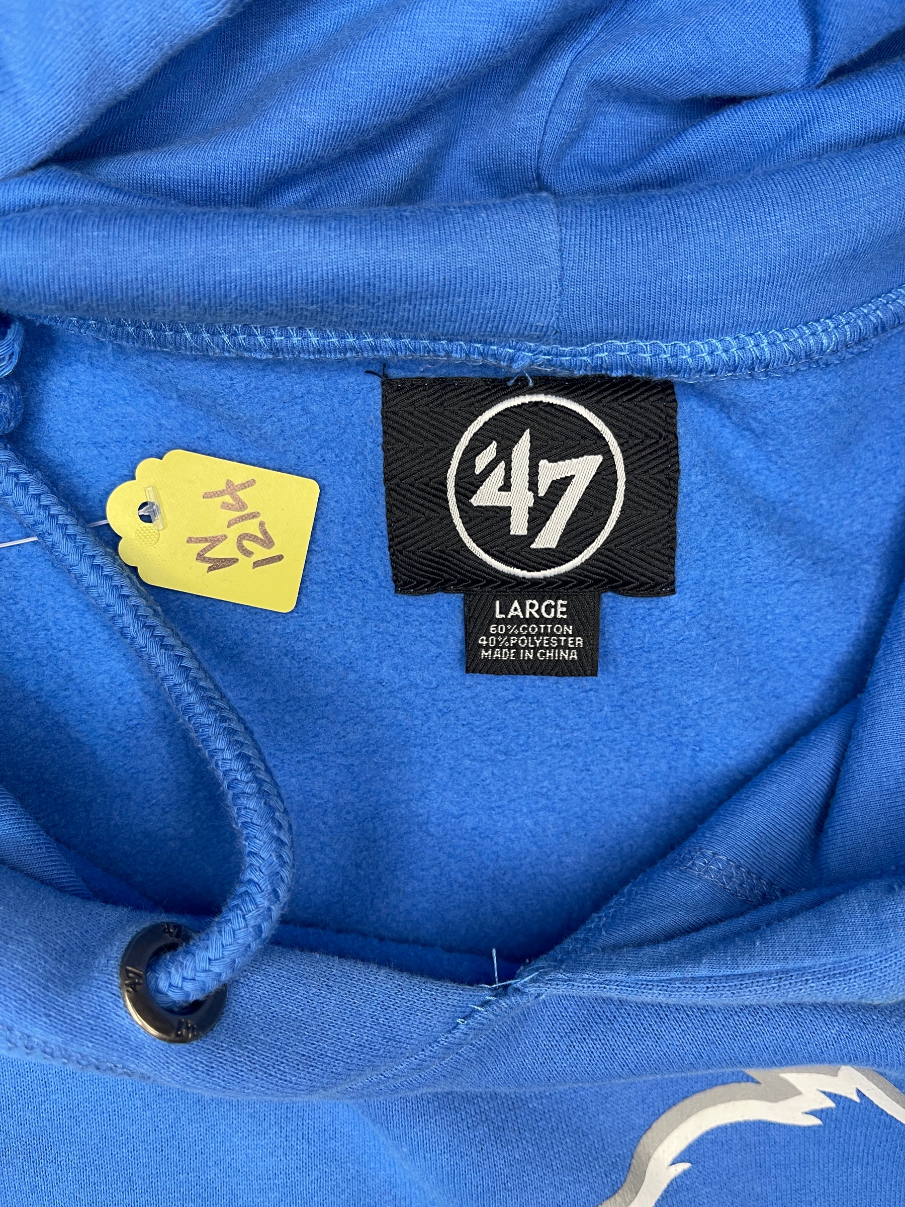 NFL Detroit Lions 47 Brand Pullover Soft Comfy Hoodie Top Men's Large