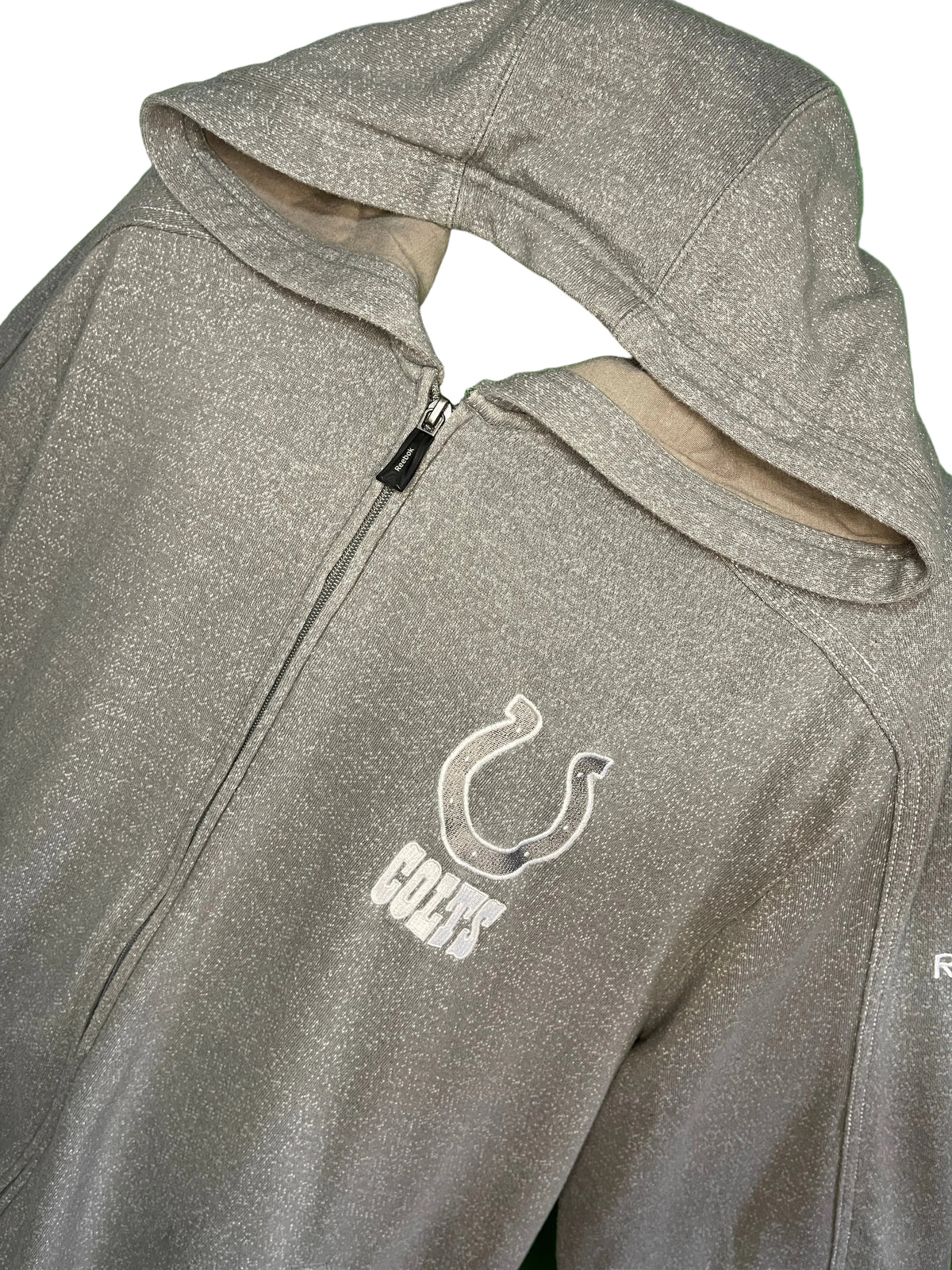 NFL Indianapolis Colts NFL On Field Reebok Grey Full Zip Hoodie Men's X-Large